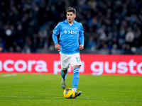 Mathias Olivera of SSC Napoli during the serie Serie A Enilive match between SSC Napoli and AS Roma at Stadio Diego Armando Maradona on Nove...