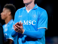 Scott McTominay of SSC Napoli greets the fans during the serie Serie A Enilive match between SSC Napoli and AS Roma at Stadio Diego Armando...