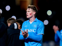 Scott McTominay of SSC Napoli greets the fans during the serie Serie A Enilive match between SSC Napoli and AS Roma at Stadio Diego Armando...