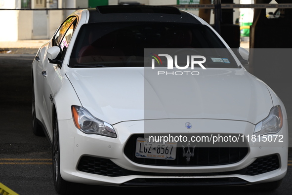 A 32-year-old man is shot multiple times while sitting in a Maserati at Park Avenue and 129th Street in Harlem, Manhattan, New York, United...