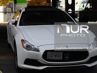 A 32-year-old man is shot multiple times while sitting in a Maserati at Park Avenue and 129th Street in Harlem, Manhattan, New York, United...