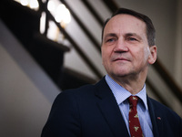 Radoslaw Sikorski, Minister of Foreign Affairs of Poland is portrayed in Warsaw, Poland on November 26, 2024. (