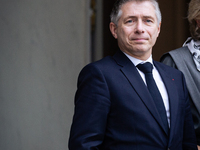 Gil Averous, French Minister of Sports, Youth, and Associations, is seen at the end of the Council of the French Ministers in the main court...