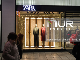 ZARA store in Warsaw, Poland on N ovember 26th, 2024. (