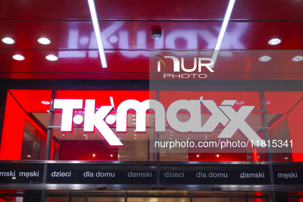 TKMAxx store in Warsaw, Poland on N ovember 26th, 2024. 