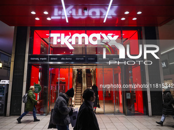 TKMAxx store in Warsaw, Poland on N ovember 26th, 2024. (