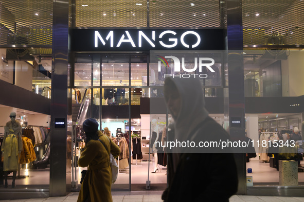 Mango store in Warsaw, Poland on N ovember 26th, 2024. 