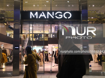 Mango store in Warsaw, Poland on N ovember 26th, 2024. (