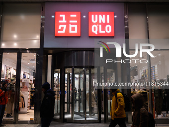 Uniqlo store in Warsaw, Poland on N ovember 26th, 2024. (