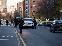 An unidentified man is shot in the chest at East 161st Street and Morris Avenue in the Fleetwood Section of Bronx, New York, United States,...