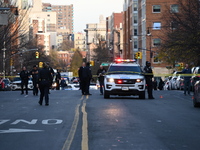 An unidentified man is shot in the chest at East 161st Street and Morris Avenue in the Fleetwood Section of Bronx, New York, United States,...