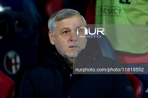 Bruno Genesio head coach of Losc Lille looks on during the UEFA Champions League 2024/25 League Phase MD5 match between Bologna FC and LOSC...