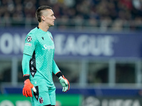 Lukasz Skorupski of Bologna FC looks on during the UEFA Champions League 2024/25 League Phase MD5 match between Bologna FC and LOSC Lille at...