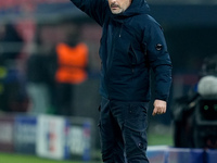 Vincenzo Italiano head coach of Bologna FC gestures during the UEFA Champions League 2024/25 League Phase MD5 match between Bologna FC and L...