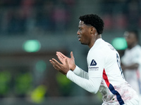 Jonathan David of LOSC Lille looks dejected during the UEFA Champions League 2024/25 League Phase MD5 match between Bologna FC and LOSC Lill...