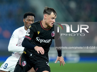 Sam Beukema of Bologna FC during the UEFA Champions League 2024/25 League Phase MD5 match between Bologna FC and LOSC Lille at Stadio Renato...