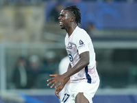 Ngal'ayel Mukau of LOSC Lille looks dejected during the UEFA Champions League 2024/25 League Phase MD5 match between Bologna FC and LOSC Lil...