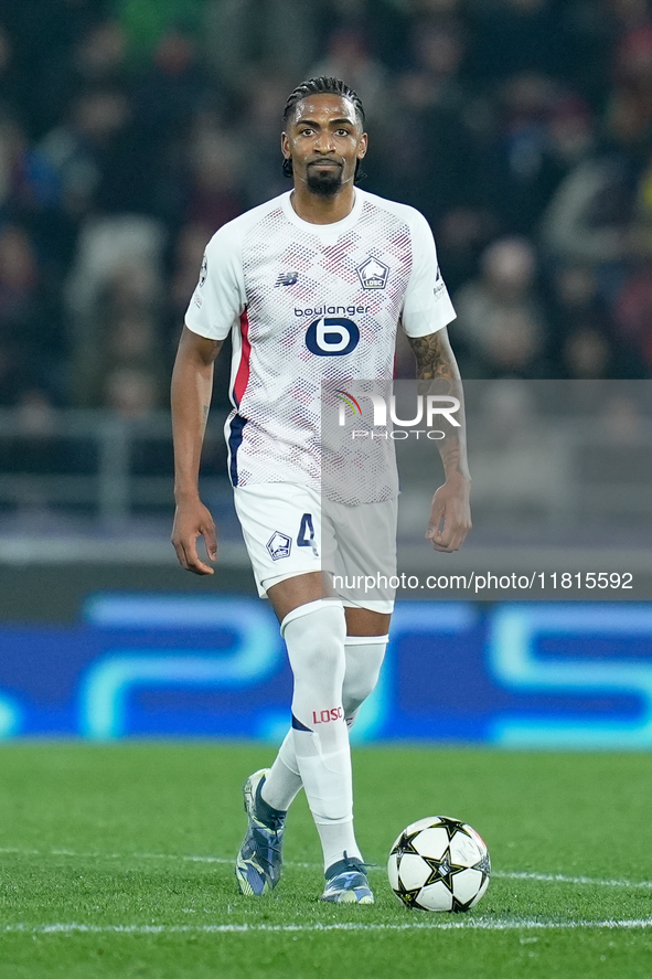 Alexsandro of LOSC Lille during the UEFA Champions League 2024/25 League Phase MD5 match between Bologna FC and LOSC Lille at Stadio Renato...