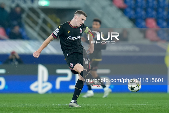 Lewis Ferguson of Bologna FC during the UEFA Champions League 2024/25 League Phase MD5 match between Bologna FC and LOSC Lille at Stadio Ren...