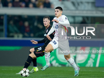 Matias Fernandez-Pardo of LOSC Lille during the UEFA Champions League 2024/25 League Phase MD5 match between Bologna FC and LOSC Lille at St...