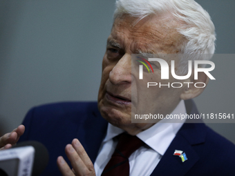 Prof. Jerzy Buzek, former Prime Minister of Poland and former President of the European Parliament, participates in the 1st National Congres...