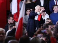 MP Jacek Sasin attends the Law and Justice party convention at the 'Sokol' in Krakow, Poland, on November 24, 2024. The Law and Justice Part...