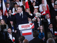 In Krakow, Poland, on November 24, 2024, the newly presented presidential candidate, Polish historian and president of the Institute of Nati...