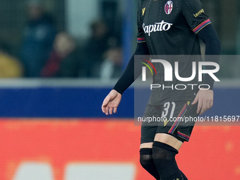 Sam Beukema of Bologna FC during the UEFA Champions League 2024/25 League Phase MD5 match between Bologna FC and LOSC Lille at Stadio Renato...