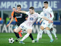 Gabriel Gudmundsson of LOSC Lille during the UEFA Champions League 2024/25 League Phase MD5 match between Bologna FC and LOSC Lille at Stadi...