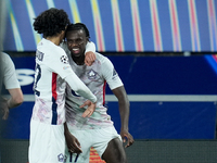 Ngal'ayel Mukau of LOSC Lille celebrates after scoring second goal during the UEFA Champions League 2024/25 League Phase MD5 match between B...