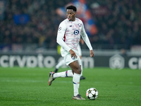 Jonathan David of LOSC Lille during the UEFA Champions League 2024/25 League Phase MD5 match between Bologna FC and LOSC Lille at Stadio Ren...