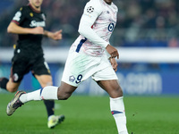 Jonathan David of LOSC Lille during the UEFA Champions League 2024/25 League Phase MD5 match between Bologna FC and LOSC Lille at Stadio Ren...