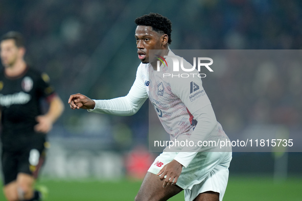 Jonathan David of LOSC Lille looks on during the UEFA Champions League 2024/25 League Phase MD5 match between Bologna FC and LOSC Lille at S...