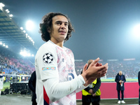 Ayyoub Bouaddi of LOSC Lille celebrates the victory during the UEFA Champions League 2024/25 League Phase MD5 match between Bologna FC and L...