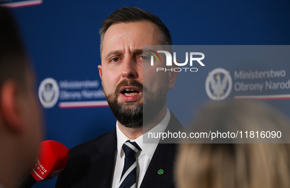 KRAKOW, POLAND - NOVEMBER 27:   
Wladyslaw Kosiniak-Kamysz, Polish Defense Minister, speaks during a press conference at the 1st National Co...