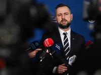 KRAKOW, POLAND - NOVEMBER 27:   
Wladyslaw Kosiniak-Kamysz, Polish Defense Minister, speaks during a press conference at the 1st National Co...