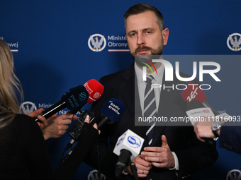 KRAKOW, POLAND - NOVEMBER 27:   
Wladyslaw Kosiniak-Kamysz, Polish Defense Minister, speaks during a press conference at the 1st National Co...