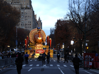 Thanksgiving Turkey float is seen ahead of the New York City Mayor Eric Adams and city public safety press conference ahead of the Macys Tha...