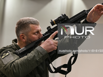 KRAKOW, POLAND - NOVEMBER 27:   
Pavel Shurmei, a former Belarusian Olympic rower and currently a Belarusian opposition volunteer as well as...