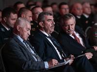 KRAKOW, POLAND - NOVEMBER 27:   
(L-R) Retired Polish Army General Mieczyslaw Bieniek, Lieutenant General Edward Gruszka, and Major General...