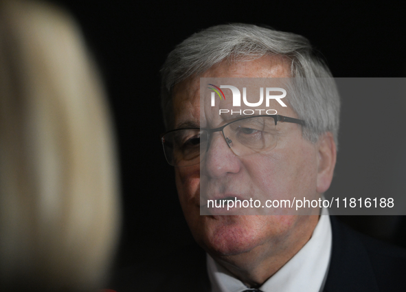 KRAKOW, POLAND - NOVEMBER 27:   
Bronislaw Komorowski, former President of Poland, addresses the media during the 1st National Congress, 'Th...