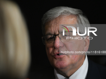 KRAKOW, POLAND - NOVEMBER 27:   
Bronislaw Komorowski, former President of Poland, addresses the media during the 1st National Congress, 'Th...