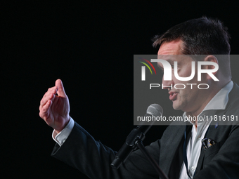 KRAKOW, POLAND - NOVEMBER 27:   
Artur Olech, President of PZU, addresses participants during the 1st National Congress, 'The Defense System...