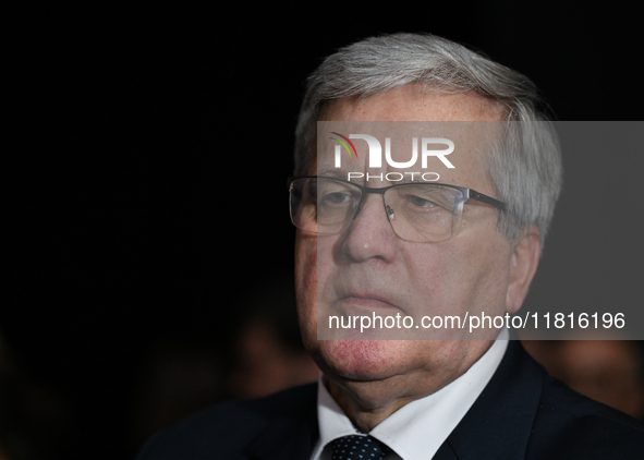 KRAKOW, POLAND - NOVEMBER 27:   
Bronislaw Komorowski, former President of Poland, addresses the media during the 1st National Congress, 'Th...