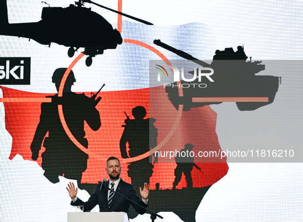 KRAKOW, POLAND - NOVEMBER 27:   
Wladyslaw Kosiniak-Kamysz, Polish Defense Minister, addresses the participants during the 1st National Cong...