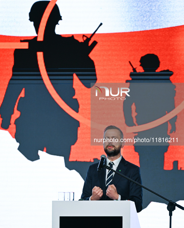 KRAKOW, POLAND - NOVEMBER 27:   
Wladyslaw Kosiniak-Kamysz, Polish Defense Minister, addresses the participants during the 1st National Cong...