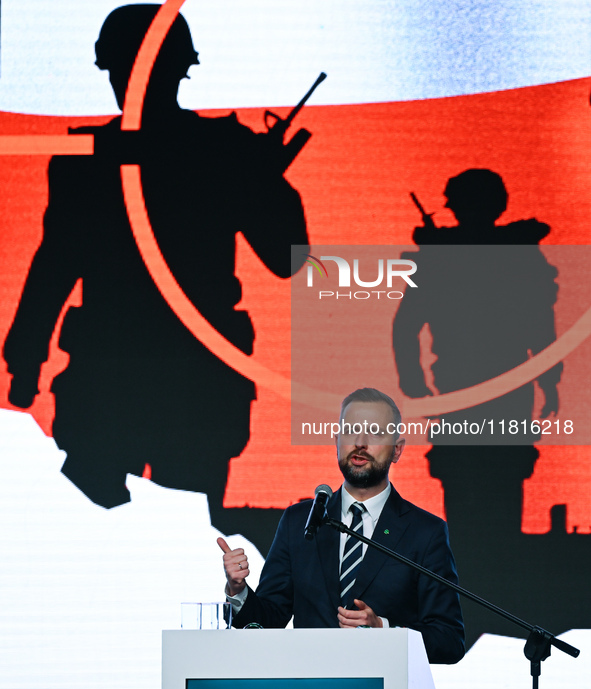 KRAKOW, POLAND - NOVEMBER 27:   
Wladyslaw Kosiniak-Kamysz, Polish Defense Minister, addresses the participants during the 1st National Cong...