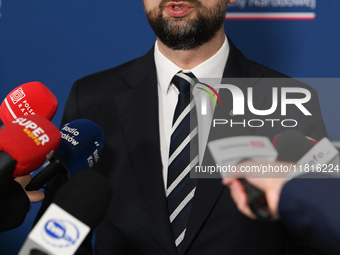 KRAKOW, POLAND - NOVEMBER 27:   
Wladyslaw Kosiniak-Kamysz, Polish Defense Minister, speaks during a press conference at the 1st National Co...