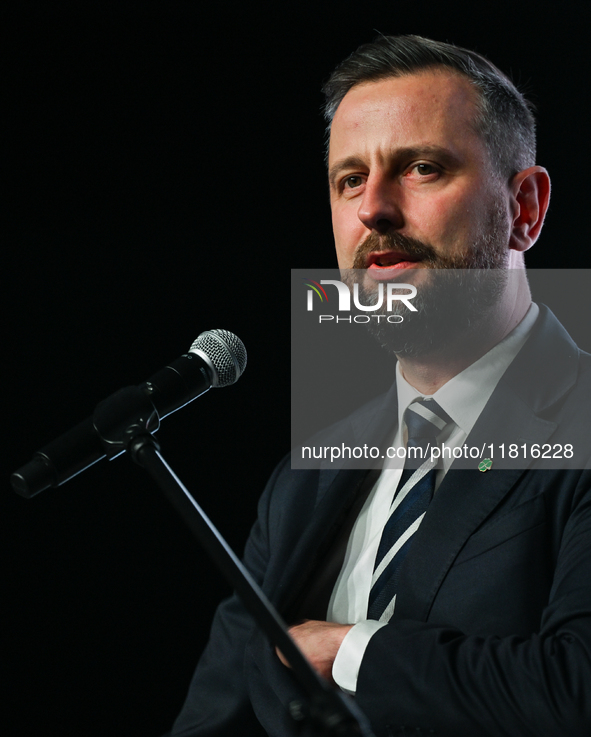 KRAKOW, POLAND - NOVEMBER 27:   
Wladyslaw Kosiniak-Kamysz, Polish Defense Minister, addresses the participants during the 1st National Cong...