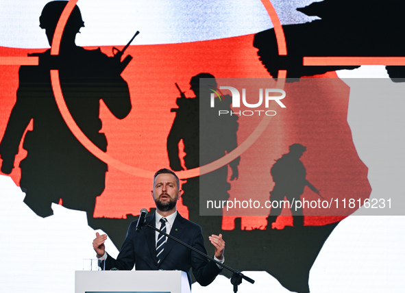 KRAKOW, POLAND - NOVEMBER 27:   
Wladyslaw Kosiniak-Kamysz, Polish Defense Minister, addresses the participants during the 1st National Cong...